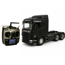 Carregar imagem no visualizador da galeria, Miniatura Realista de Controle Remoto Caminhão Scania S540 6X4 + Carreta de Brinde (QUEIMA DE ESTOQUE)