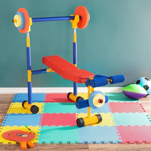 Carregar imagem no visualizador da galeria, Kit Brinquedos De Academia Para Crianças- Esteira - Bicicleta - Barra - Kit Completo Para Muita Diversão