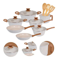Carregar imagem no visualizador da galeria, Kit Cozinha dos Sonhos: 9 Panelas Ceramica + 13 Utensílios de Brinde