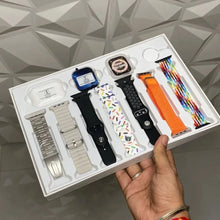 Carregar imagem no visualizador da galeria, Smartwatch 4G LITE | Aprova d'água - 7 Pulseiras + Fone - NFC