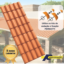 Carregar imagem no visualizador da galeria, Kit Telha PVC Cerâmica 2,42x0,88m - Direto da Fabrica