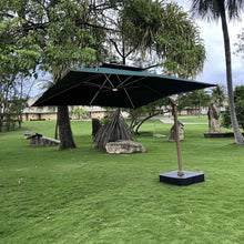 Carregar imagem no visualizador da galeria, Ombrelone Guarda Sol Gold Led Alumínio 3,0 x 3,0 C/ Base em 100 L