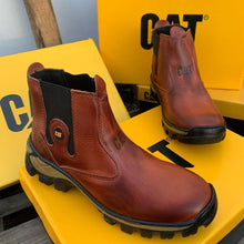 Carregar imagem no visualizador da galeria, Kit Bota Masculina Adventure em Couro Legítimo e Palmilha Ortopédica +BRINDES: Chapéu, Cinto, Carteira e Copo
