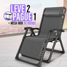 Carregar imagem no visualizador da galeria, [Leve 2 Pague 1] Cadeira Conforto Máximo de Fibra + BRINDE: 1 Mesa de Inox
