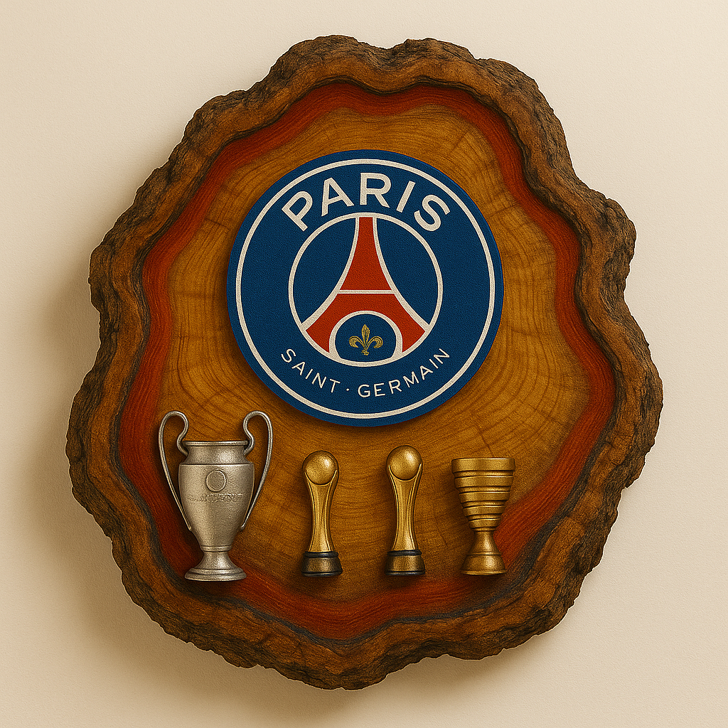 Tábua Rústica do  Paris Saint-Germain + Kit Churrasqueiro