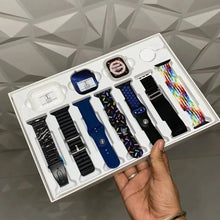 Carregar imagem no visualizador da galeria, Smartwatch 4G LITE | Aprova d'água - 7 Pulseiras + Fone - NFC
