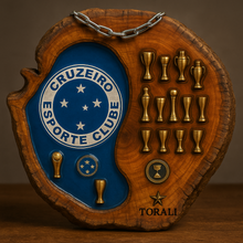 Carregar imagem no visualizador da galeria, Tábua Rústica do Cruzeiro + Kit Churrasqueiro
