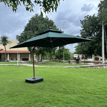 Carregar imagem no visualizador da galeria, Ombrelone Guarda Sol Gold Led Alumínio 3,0 x 3,0 C/ Base em 100 L
