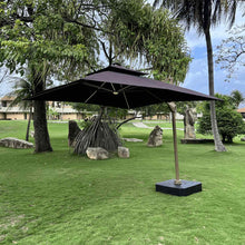 Carregar imagem no visualizador da galeria, Ombrelone Guarda Sol Gold Led Alumínio 3,0 x 3,0 C/ Base em 100 L

