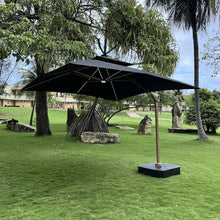 Carregar imagem no visualizador da galeria, Ombrelone Guarda Sol Gold Led Alumínio 3,0 x 3,0 C/ Base em 100 L

